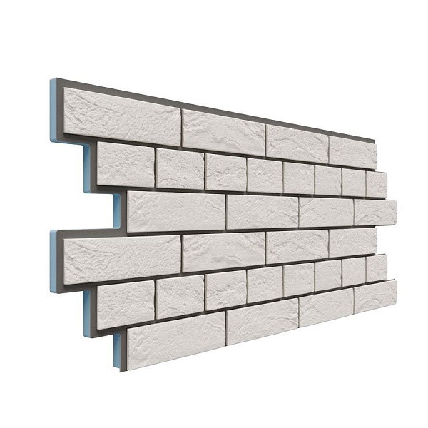 Фасадная термопанель Доломит Венецианский кирпич 20 мм Белый купить в Александрове