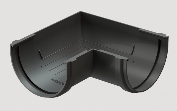 Угловой элемент 90˚ПВХ Docke STANDART серый купить в Александрове