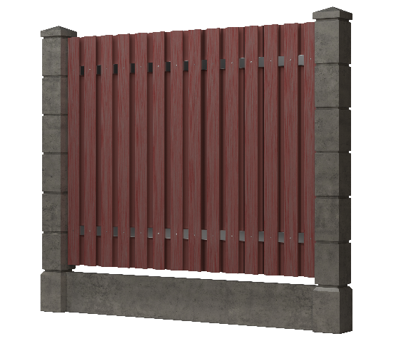 Заборная доска GRINDERDECO, ДПК, тиснение "дуб" Мербау купить в Александрове