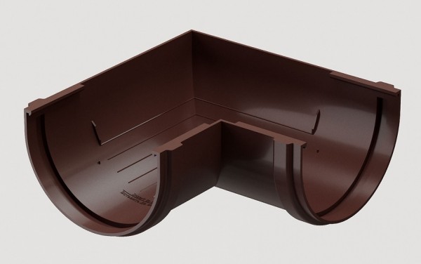 Угловой элемент 90˚ПВХ Docke STANDART Тёмно-коричневый купить в Александрове