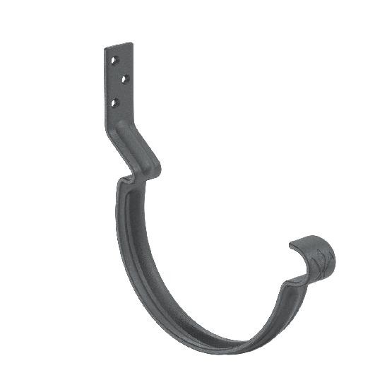 Водосток Aquasistem, Система 150/100 - Крюк крепления желоба короткий RR 23 Маренго matt купить в Александрове