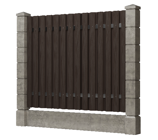 Заборная доска GRINDERDECO, ДПК, тиснение "дуб" Венге купить в Александрове