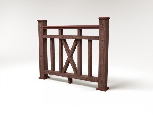 Ограждение из ДПК FG6 шоколад купить в Александрове