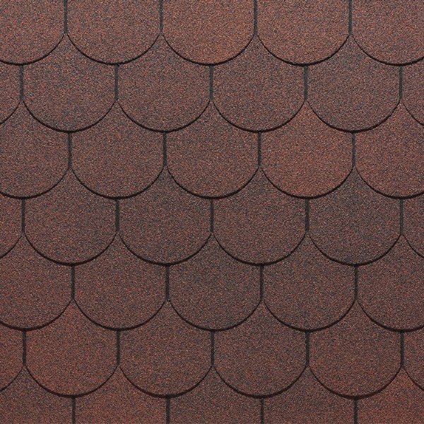 Гибкая черепица Docke, коллекция Кольчуга – Красный купить в Александрове