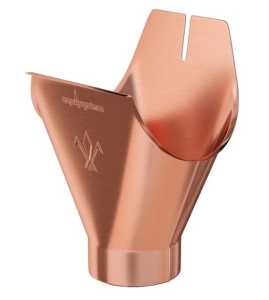 Водосток Aquasistem, система 125x90 - Воронка желоба медная купить в Александрове