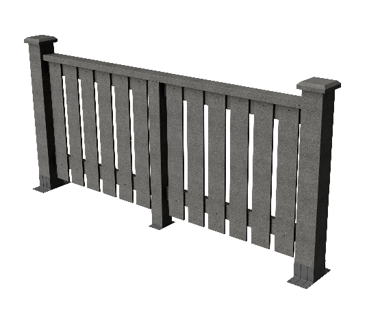 Ограждения декоративное ДПК GRINDERDECO  Вилидж серый базальт купить в Александрове