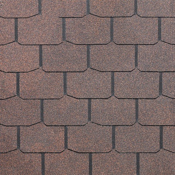 Гибкая черепица Docke, коллекция Крона – Коричневый купить в Александрове