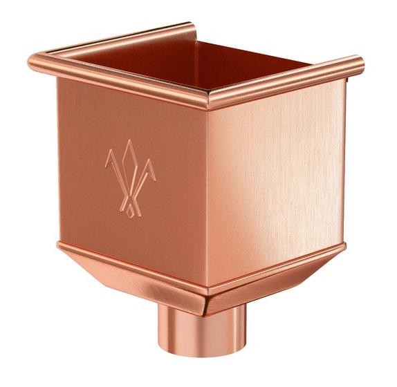 Водосток Aquasistem, система 125x90 - Водосборная воронка медная купить в Александрове