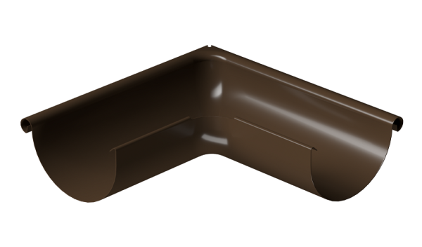 Угол внешний 90° D125 Döcke STAL PREMIUM Каштан, (RAL 8017) купить в Александрове