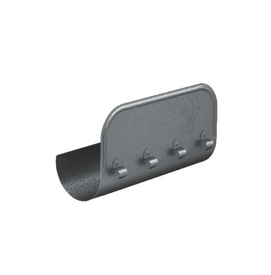 Водосток Aquasistem, Система 150/100 - Ограничитель перелива прямой RR 23 Маренго matt купить в Александрове