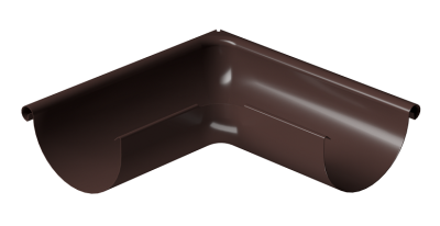 Угол внешний 90° D125 Döcke STAL PREMIUM Шоколад, (RAL 8019)