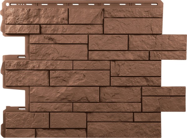 Фасадная панель Альта-Профиль Шотландия Терракотовый купить в Александрове