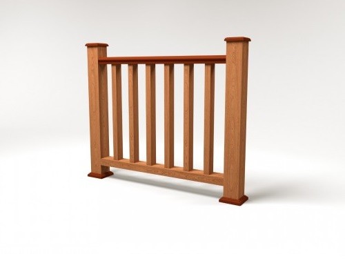 Ограждение из ДПК FG5 терракот купить в Александрове