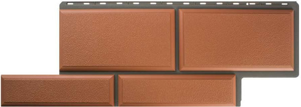 Фасадная панель камень Флорентийский терракотовый купить в Александрове