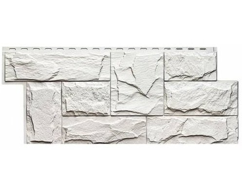 Фасадная панель T-Сайдинг-Гранит Леон Белый купить в Александрове