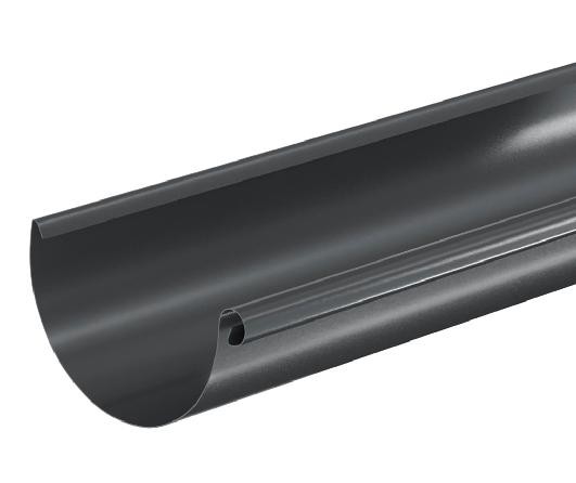 Водосток Aquasistem, система 125x90 - Водосточный желоб 3.00м RAL 7024 Тёмно-серый купить в Александрове