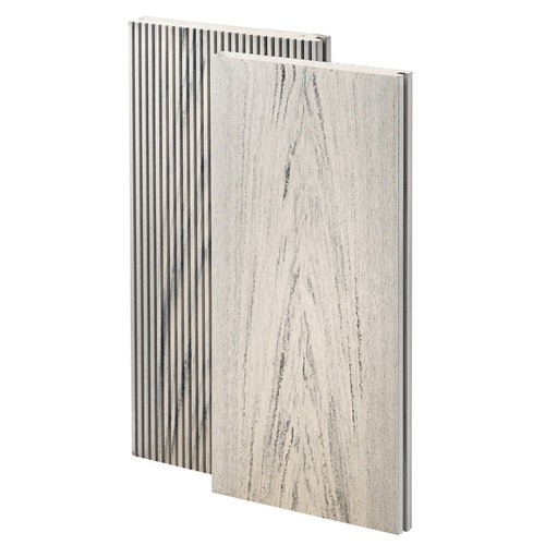 Террасная доска из ДПК Bruggan Multicolor Полнотелая 140мм Белый дым купить в Александрове