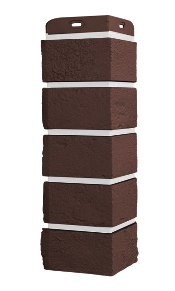 Угол Grand Line состаренный кирпич Элит каштан, ШОВ белай купить в Александрове