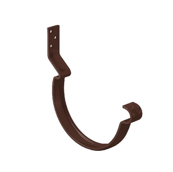 Водосток Aquasistem, система 150/100 - Крюк крепления желоба короткий RAL 8017 Коричневый купить в Александрове