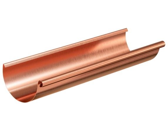 Водосток Aquasistem, система 125x90 - Желоб водосточный медный 3 метра купить в Александрове