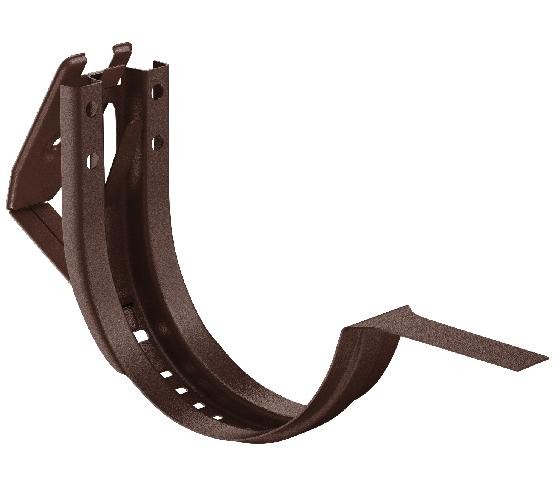 Водосток Aquasistem, Система 150/100 - Крюк крепления желоба короткий регулируемый RAL 8017 Коричневый matt купить в Александрове