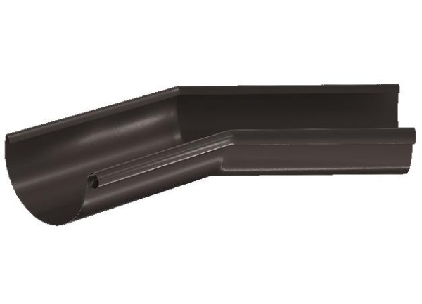 Водосток Aquasistem, система 125x90 - Угол желоба,внутренний 135° RR 32 Тёмно-Коричневый купить в Александрове