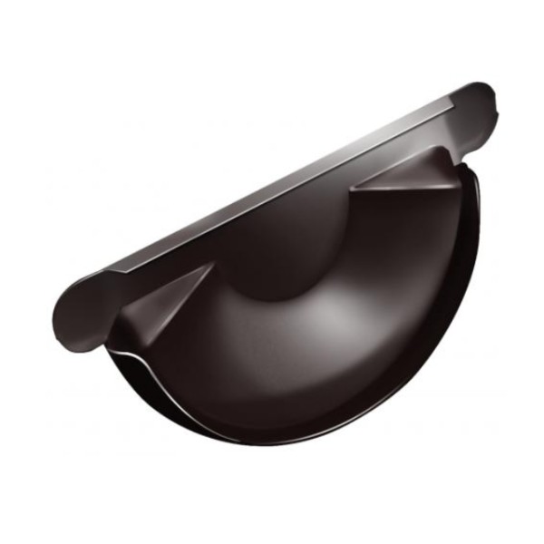 Водосток Grand Line 150x100 – Заглушка желоба RAL 8017 купить в Александрове