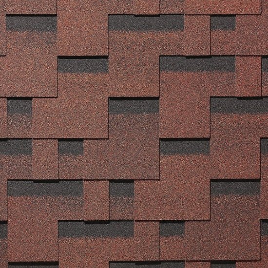 Гибкая черепица Docke, коллекция Тетрис – Красный купить в Александрове