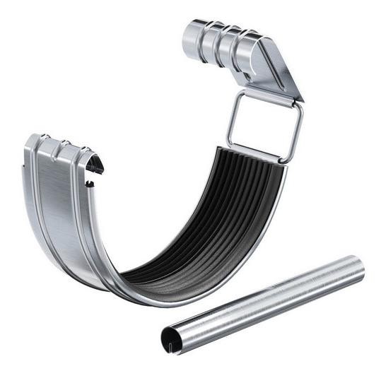 Водосток Aquasistem, Система 125x90 - Соединитель желоба с уплотнителем оцинковка купить в Александрове