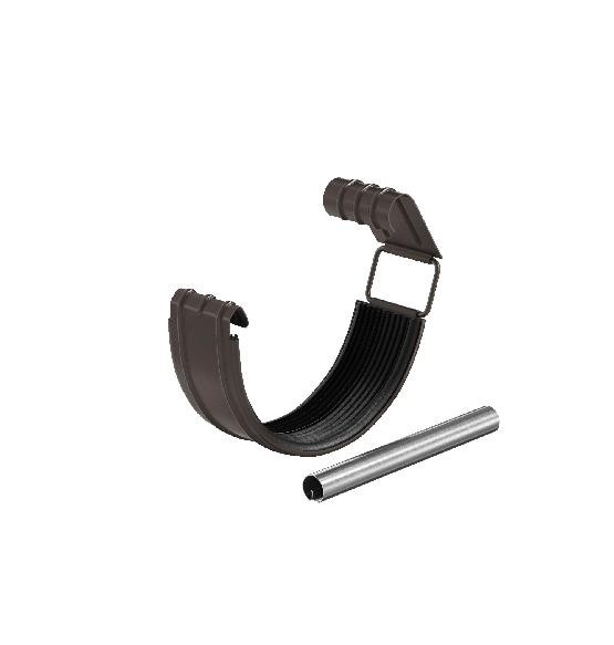 Водосток Aquasistem, система 125x90 - Соединитель желоба с резиновым уплотнителем RR 32 Тёмно Коричневый купить в Александрове