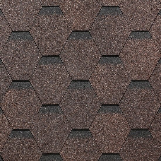 Гибкая черепица Docke, коллекция Сота – Коричневый купить в Александрове