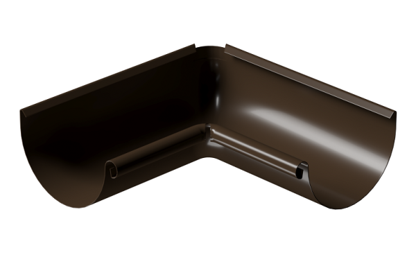 Угол внутренний 90° D125 Döcke STAL PREMIUM Каштан, (RAL 8017) купить в Александрове