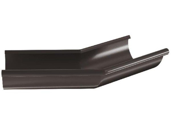 Водосток Aquasistem, система 125x90 - Угол желоба, наружный 135° RR 32 Тёмно-Коричневый купить в Александрове