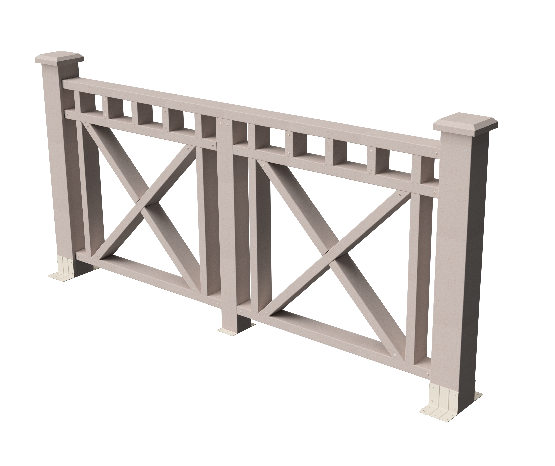 Ограждения декоративное ДПК GRINDERDECO Виктория выбеленный дуб купить в Александрове