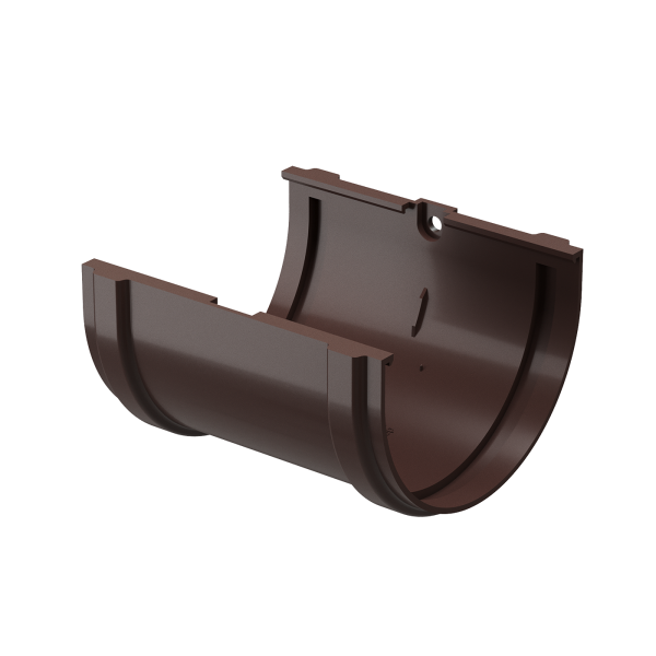 Соединитель желоба Docke Premium ПВХ - Шоколад купить в Александрове