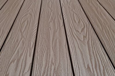 Террасная доска из ДПК Terrapol Смарт 3D Пустотелая с пазом Тик Киото