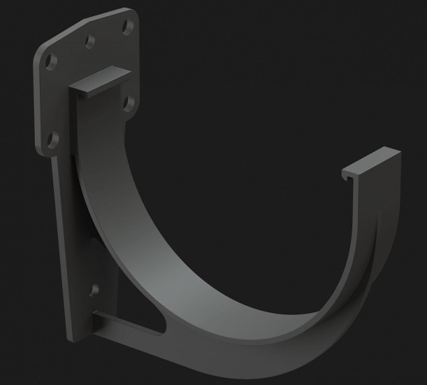 Кронштейн желоба Docke Premium ПВХ - Графит купить в Александрове