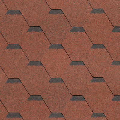 Гибкая черепица Shinglas, серия Ультра, коллекция Самба – Рубин