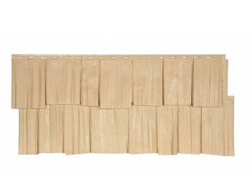 Фасадная панель T-Сайдинг-Щепа дуб ЭКО-1 Желтый купить в Александрове