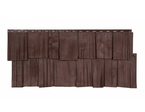 Фасадная панель T-Сайдинг-Щепа дуб ЭКО-1 Коричневый купить в Александрове