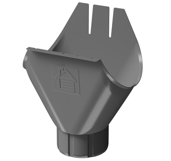 Воронка желоба D125 Döcke STAL PREMIUM Графит, (RAL 7024) купить в Александрове