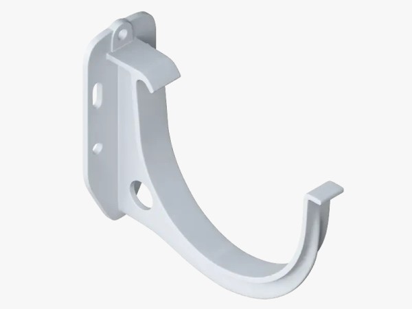 Водосток Альта-Профиль ПВХ – Кронштейн желоба водосточный (белый) купить в Александрове