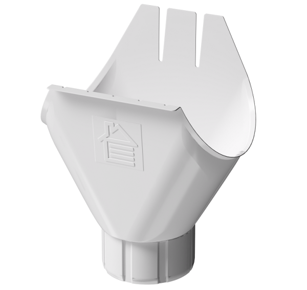 Воронка желоба D125 Döcke STAL PREMIUM Пломбир, (RAL 9010) купить в Александрове