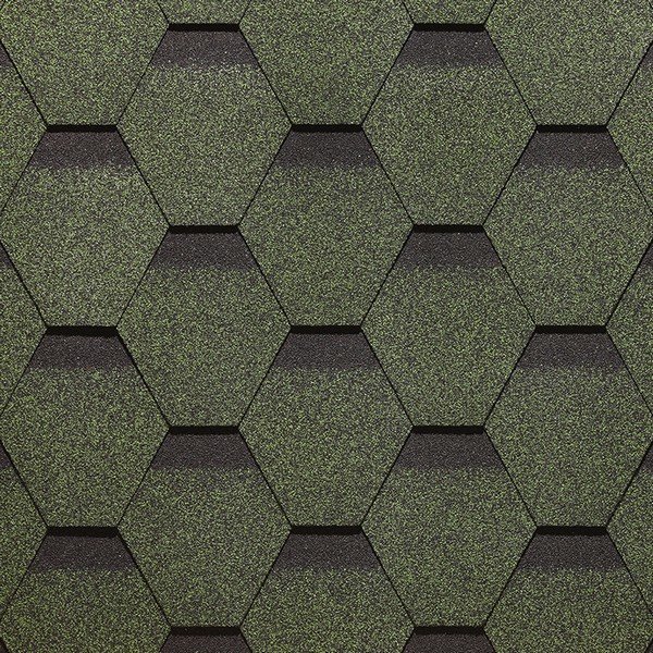 Гибкая черепица Docke, коллекция Сота – Зеленый купить в Александрове