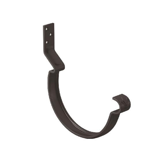 Водосток Aquasistem, система 125x90 - Крюк крепления желоба короткий RR 32 Тёмно Коричневый купить в Александрове