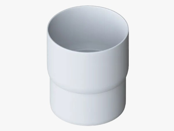 Водосток Альта-Профиль ПВХ – Муфта трубы водосточная (белый) купить в Александрове