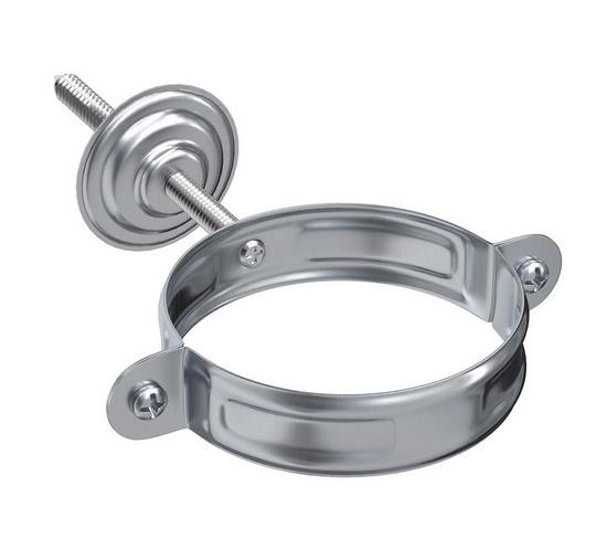 Водосток Aquasistem, Система 125x90 - Хомут для крепления трубы оцинковка купить в Александрове