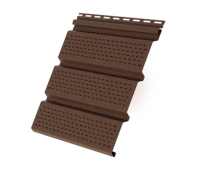 Софит со сплошной перфорацией, коричневый