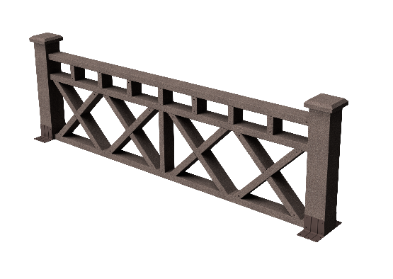 Ограждения декоративное ДПК GRINDERDECO Бэйли венге купить в Александрове