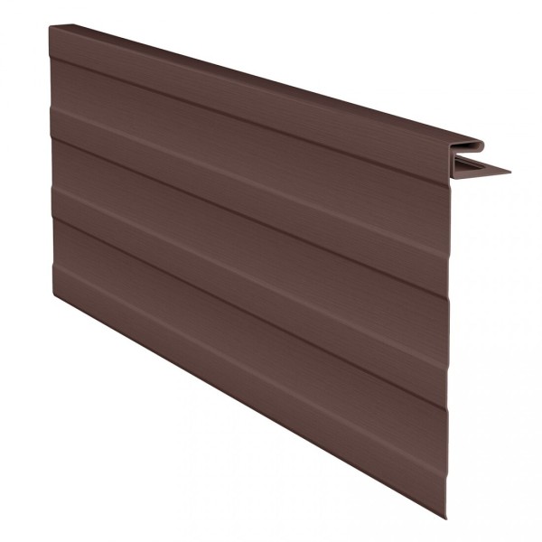 J-фаска ( ветровая, карнизная планка ) для сайдинга, коричневая купить в Александрове